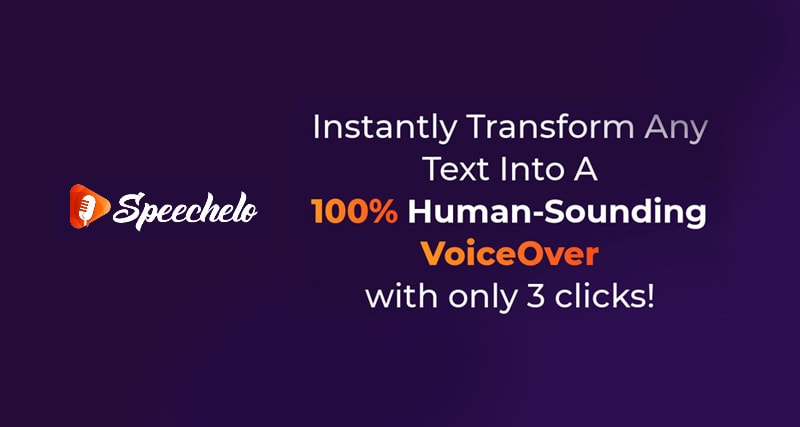 Text to Human voice over - Speechelo