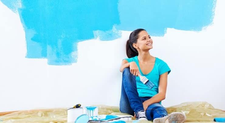 Water based or solvent-free paints are eco-friendly