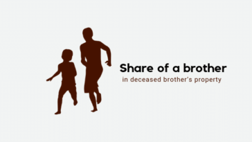 Share of a brother in deceased brother’s property