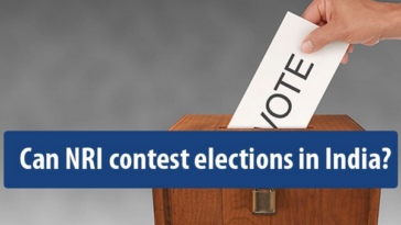 Can NRI contest elections in India?