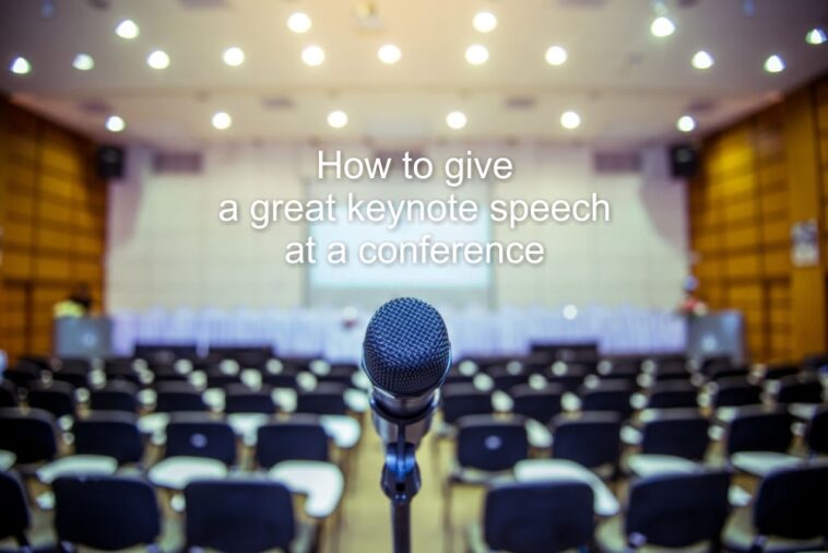 make a keynote speech