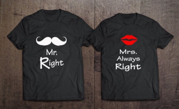 Couple T-shirt set